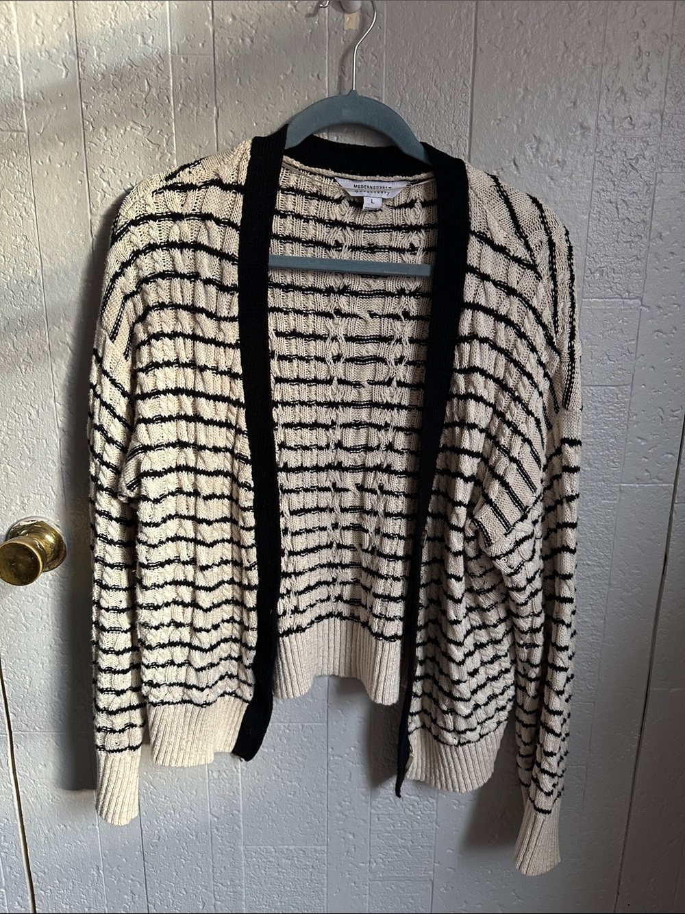 B&w knit cardigan Modern Supply by sanctuary L